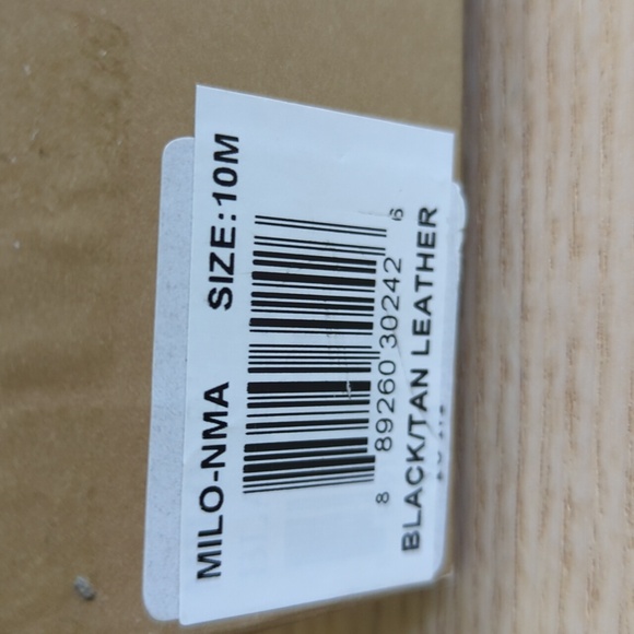 Artelier Nicole Miller black/tan leather sandals - Picture 5 of 5